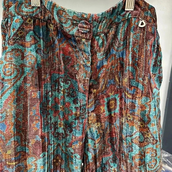 DIXIE - CHENILLE PATTERNED TROUSERS - MULTICOLOR size Med - Picture 3 of 9